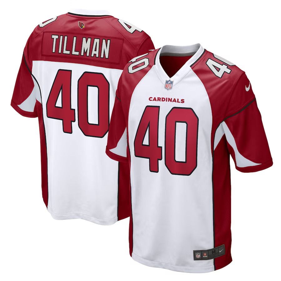 Men Arizona Cardinals 40 Pat Tillman Nike White Retired Player Game NFL Jersey